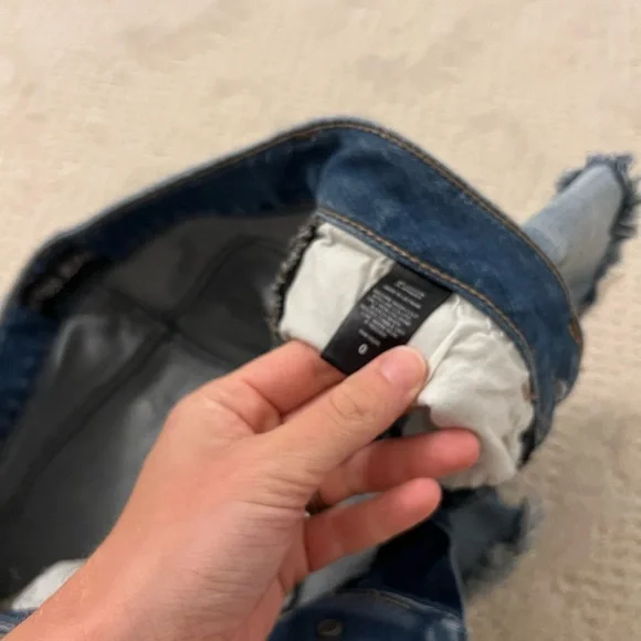 Vintage Express Jean Shorts size 0 - Picture 4 of 5